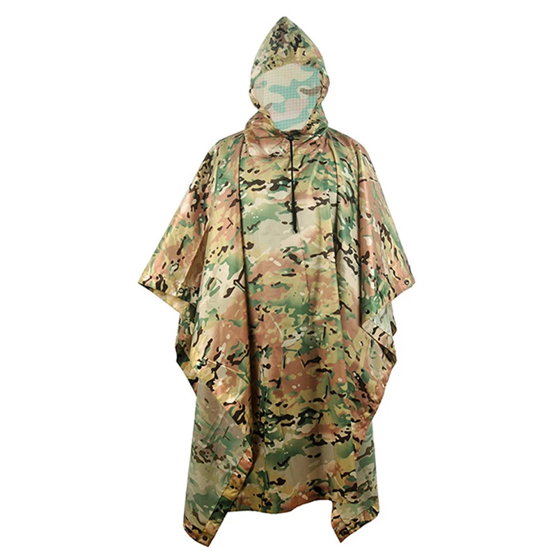 Camo Hunting Ghillie Suits Rain Poncho Polyester+PVC Waterproof Raincoat Environmental Emergency Rain Poncho Outdoor Sportswear
Camo Hunting Ghillie Suits Rain Poncho Polyester+PVC Waterproof Raincoat Environmental Emergency Rain Poncho Outdoor Sportswear