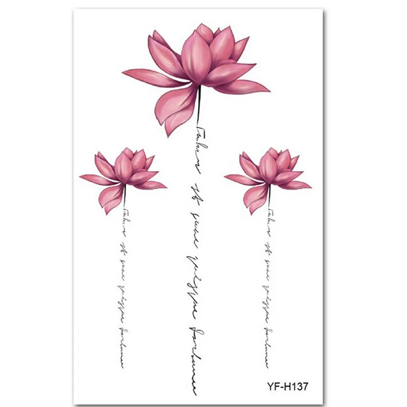 Shellhard 1 Sheet Womens Waterproof Temporary Lotus Tattoo Sticker Pink Lotus Flower Tattoo Sticker Body Art Tattoo Stickers
Shellhard 1 Sheet Womens Waterproof Temporary Lotus Tattoo Sticker Pink Lotus Flower Tattoo Sticker Body Art Tattoo Stickers