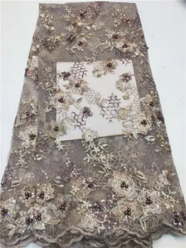 BeautifUl golden african lace fabrics Latest bridal chiffon net lace fabric for wedding 3d french lace fabric(ZX-4-19 
BeautifUl golden african lace fabrics Latest bridal chiffon net lace fabric for wedding 3d french lace fabric(ZX-4-19