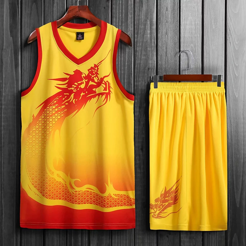 Chinese Dragon Men Basketball Jerseys Sets Team Uniforms Sports Kit Breathable Basketball Jerseys Shirts Suit Print Customized
Chinese Dragon Men Basketball Jerseys Sets Team Uniforms Sports Kit Breathable Basketball Jerseys Shirts Suit Print Customized