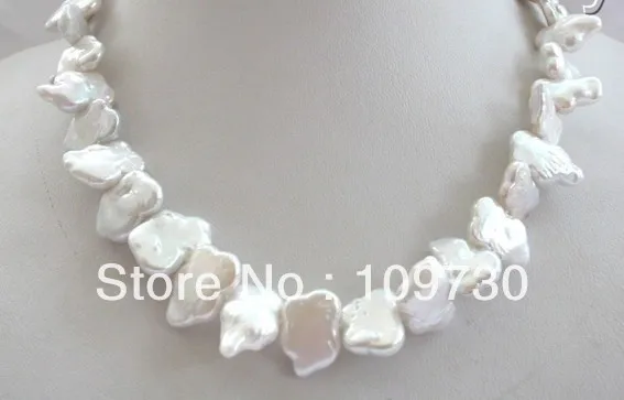 Jewelry 0012358 stunning big 16mm baroque butterfly white freshwater pearl necklace
Jewelry 0012358 stunning big 16mm baroque butterfly white freshwater pearl necklace