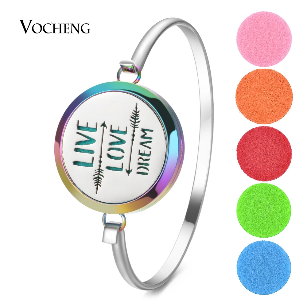 15 Styles Colorful Aromatherapy Diffuser Locket Magnetic Bangle 316L Stainless Steel Randomly Send 10pcs Oil Pads as Gift VA-953
15 Styles Colorful Aromatherapy Diffuser Locket Magnetic Bangle 316L Stainless Steel Randomly Send 10pcs Oil Pads as Gift VA-953