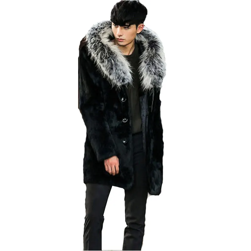 2018 Europe and the United States new Men's Fur tide jacket Coat Imitation Water Mane Hair Fur Fox Fur coat long Hooded jacket
2018 Europe and the United States new Men's Fur tide jacket Coat Imitation Water Mane Hair Fur Fox Fur coat long Hooded jacket