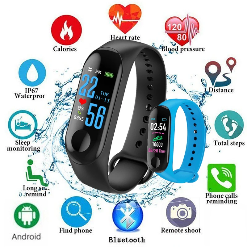M3 Pro Smart Band Waterproof Fitness Tracker VS M3 Plus Smart Bracelet Blood Pressure Heart Rate Monitor PK Mi Band 3 Reloj men
M3 Pro Smart Band Waterproof Fitness Tracker VS M3 Plus Smart Bracelet Blood Pressure Heart Rate Monitor PK Mi Band 3 Reloj men