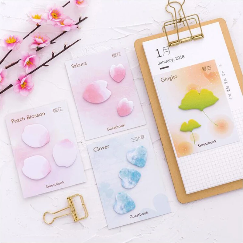 Self-Adhesive Memo Pad Sticky Notes Fresh Sakura Shape Post Planner Office Stationery and School Supplies 1PCS
Self-Adhesive Memo Pad Sticky Notes Fresh Sakura Shape Post Planner Office Stationery and School Supplies 1PCS