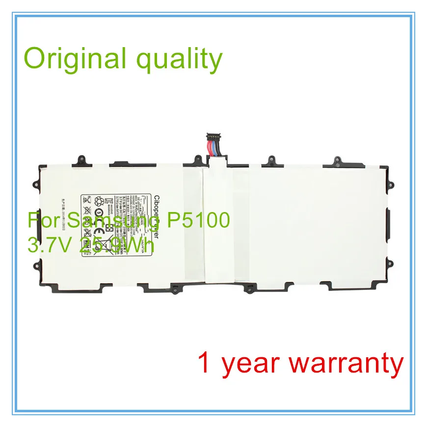 Original Battery For Note 10.1 Battery Tab 2 P5100 P5110 Tablet Battery P7500 P7510 N8000 N8010 SP3676B1A
Original Battery For Note 10.1 Battery Tab 2 P5100 P5110 Tablet Battery P7500 P7510 N8000 N8010 SP3676B1A