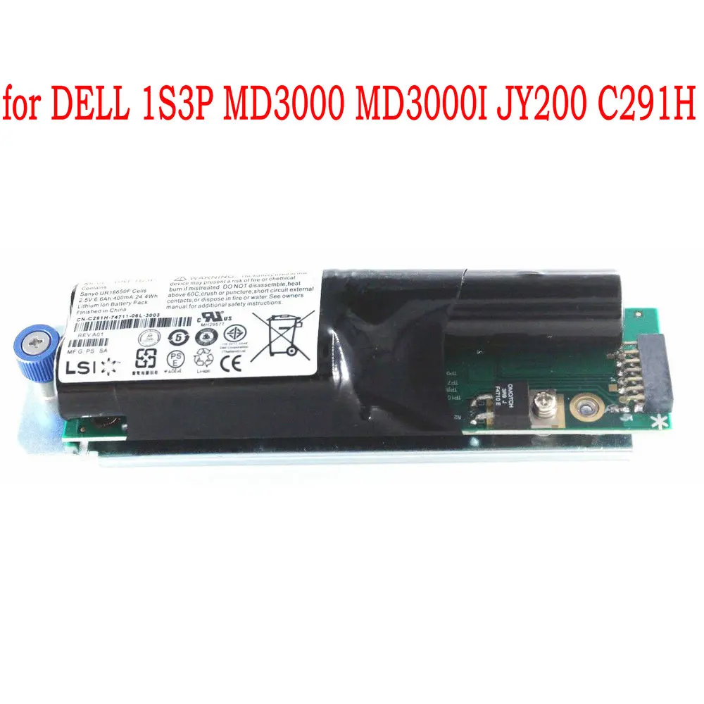 Original 2.5V 24.4WH BAT 1S3P Battery for DELL 1S3P MD3000 MD3000I JY200 C291H Controller Battery
Original 2.5V 24.4WH BAT 1S3P Battery for DELL 1S3P MD3000 MD3000I JY200 C291H Controller Battery