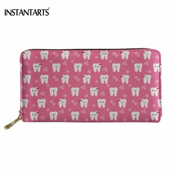 INSTANTARTS Fashion Brand Women Long PU Leather Purse Cute Cartoon Dentist/Tooth Print Wallet for Teen Girls Credit Card Holder
INSTANTARTS Fashion Brand Women Long PU Leather Purse Cute Cartoon Dentist/Tooth Print Wallet for Teen Girls Credit Card Holder