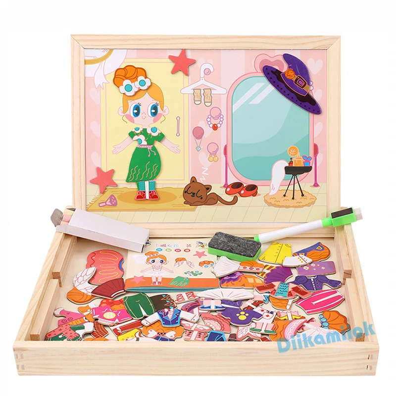 16 Style Wooden Magnetic Puzzle Double-Sided Drawing Board Farm/Animals/Vehicle/Circus Puzzle Toys for Children With Gift Box
16 Style Wooden Magnetic Puzzle Double-Sided Drawing Board Farm/Animals/Vehicle/Circus Puzzle Toys for Children With Gift Box