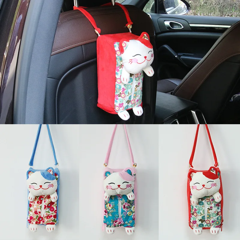 Super Cute Lucky Cat Car Tissue Box Holder Plush Cartoon Tissue Holder Bag Home Car Accessories for Girl Napkin Paper Car Holder
Super Cute Lucky Cat Car Tissue Box Holder Plush Cartoon Tissue Holder Bag Home Car Accessories for Girl Napkin Paper Car Holder