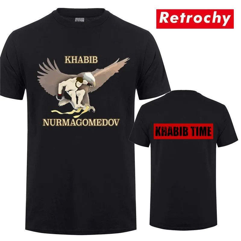 Awesome UFC Fighter Khabib Nurmagomedov T Shirt Men Big Size Streetwear MMA Russian The Eagle T-Shirt Cool Boxing Fitness Tshirt
Awesome UFC Fighter Khabib Nurmagomedov T Shirt Men Big Size Streetwear MMA Russian The Eagle T-Shirt Cool Boxing Fitness Tshirt