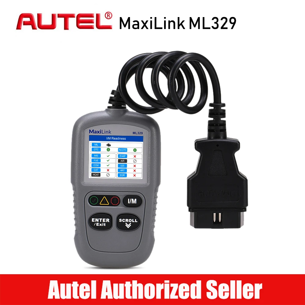 AUTEL MaxiLink ML329 OBD2 Scanner Car Code Reader Fault Code Read OBD 2 Scaner OBD II Auto Diagnostic Tool Autoscanner PK AL319
AUTEL MaxiLink ML329 OBD2 Scanner Car Code Reader Fault Code Read OBD 2 Scaner OBD II Auto Diagnostic Tool Autoscanner PK AL319
