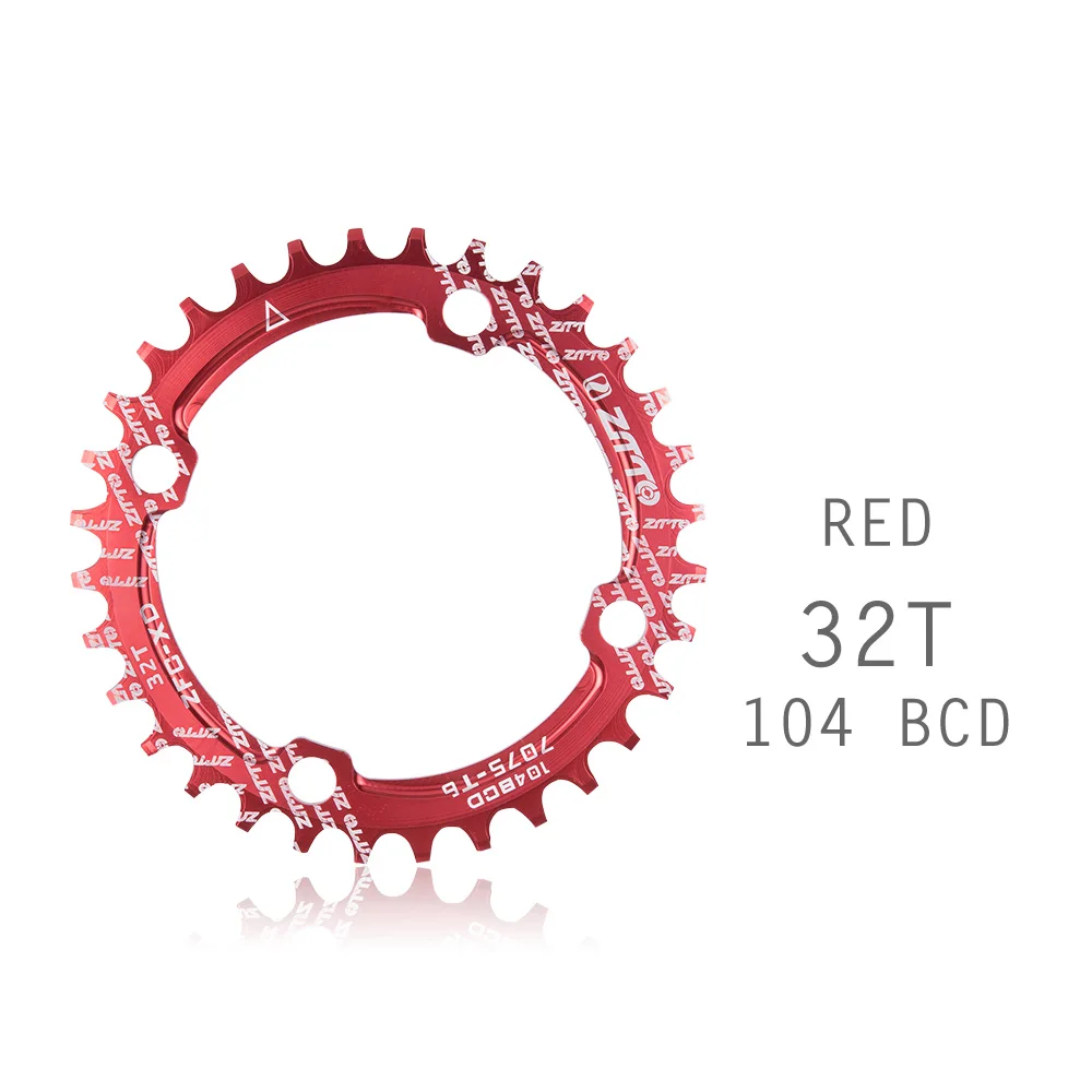 Bicycle Crank Chainwheel Single Speed 1x System Narrow Wide Chainring 104 BCD Round 32T 34T 36T for MTB 11s 10s 9s 1*11
Bicycle Crank Chainwheel Single Speed 1x System Narrow Wide Chainring 104 BCD Round 32T 34T 36T for MTB 11s 10s 9s 1*11