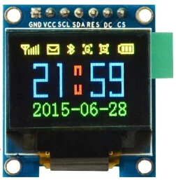 maithoga 0.95 inch 7PIN SPI Full Color OLED Screen with Adapter Board SSD1331 Drive IC 96*64
maithoga 0.95 inch 7PIN SPI Full Color OLED Screen with Adapter Board SSD1331 Drive IC 96*64