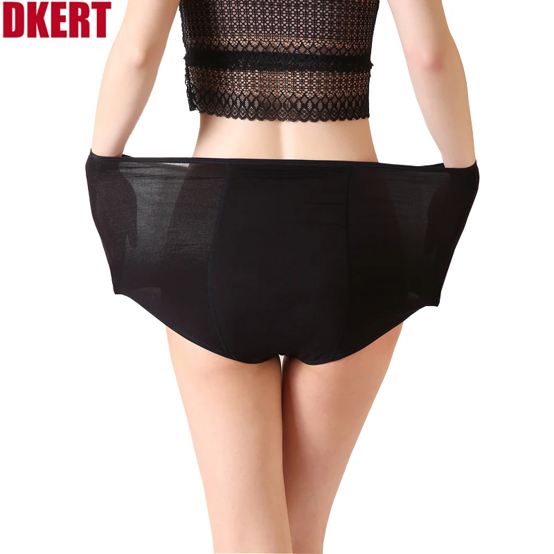 

DKERT 3pcs/lot Women Menstrual Period Panties Ladies Underwear Seamless Plus Size Physiological Leakproof Female Briefs