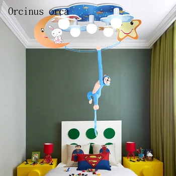 Cartoon creativity monkey ceiling lamp boy bedroom children room light modern simple LED eye protection moon ceiling lamp
Cartoon creativity monkey ceiling lamp boy bedroom children room light modern simple LED eye protection moon ceiling lamp