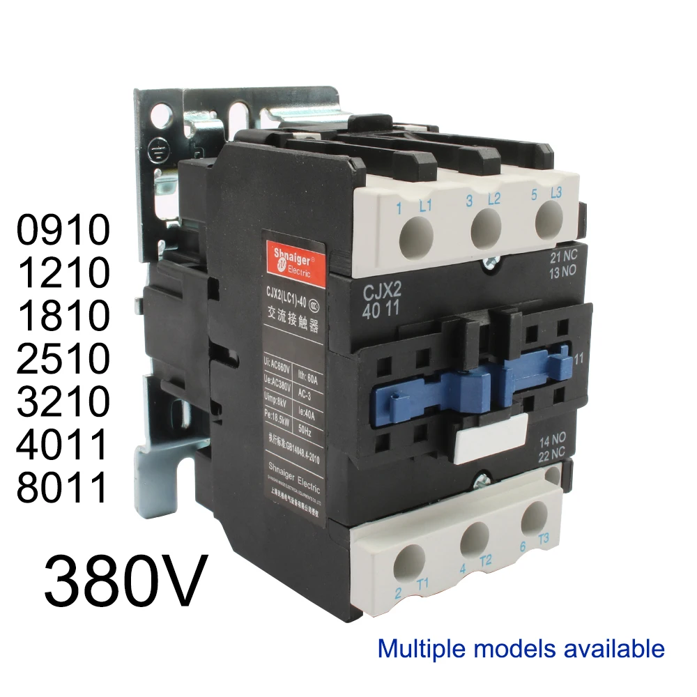 380V 3P+1 NO NC CJX2-09 12 18 25 3210 4011 8011 Motor Starter Relay Din Rail Mounted LC1-D AC contactor Use with float switch
380V 3P+1 NO NC CJX2-09 12 18 25 3210 4011 8011 Motor Starter Relay Din Rail Mounted LC1-D AC contactor Use with float switch