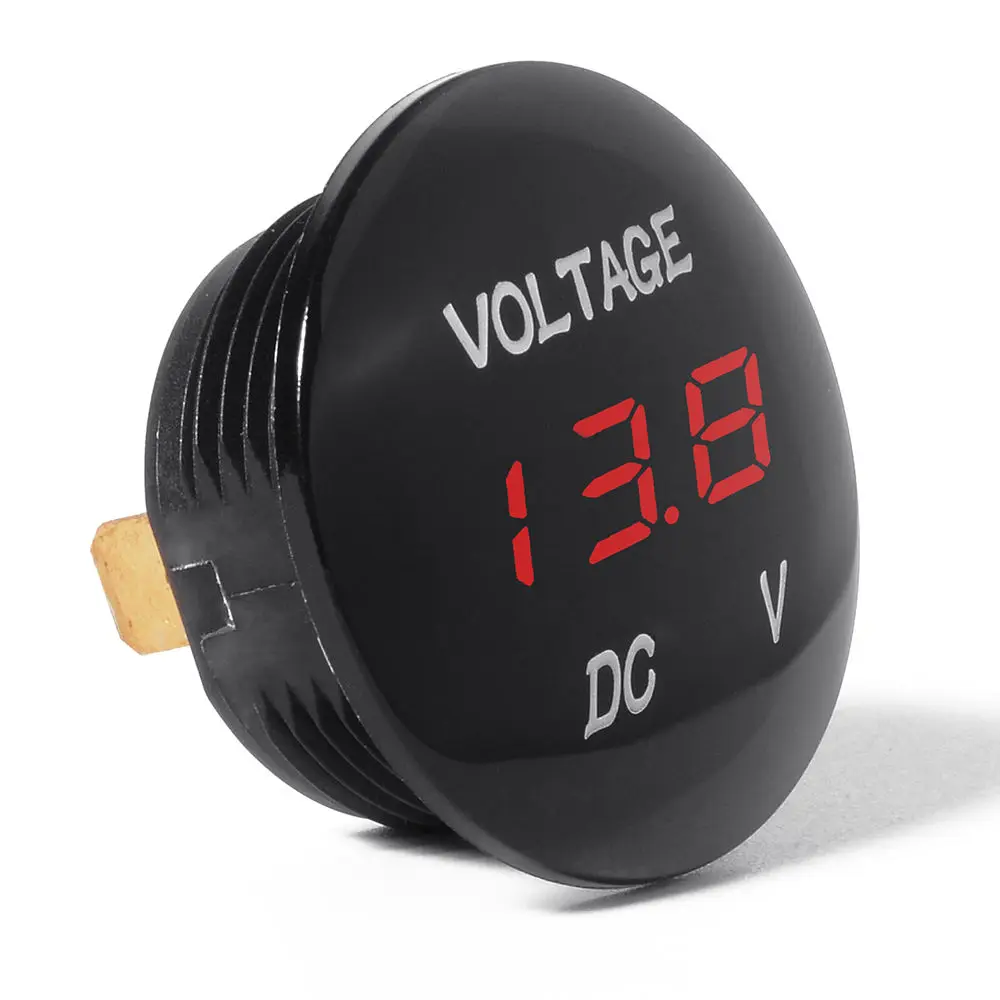 DC 12V-24V Red Waterproof LED Digital Display Voltmeter Socket for Vehicle Motorcycle Car Round Panel Voltage Meter Gauge Tester
DC 12V-24V Red Waterproof LED Digital Display Voltmeter Socket for Vehicle Motorcycle Car Round Panel Voltage Meter Gauge Tester