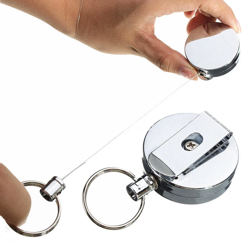 1pcs Retractable Metal Wire Rope Key Ring Stainless Steel Recoil Security Anti-thief Key Ring Belt Clip Pull Key Chain Outdoor
1pcs Retractable Metal Wire Rope Key Ring Stainless Steel Recoil Security Anti-thief Key Ring Belt Clip Pull Key Chain Outdoor