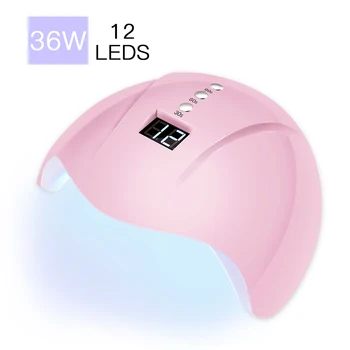 36W Nail Dryer UV LED Lamp LCD Display 12 LEDs Dryer Lamp For Curing Gel Polish SUN Light Manicure Tool Kit Nail Art Lampe
36W Nail Dryer UV LED Lamp LCD Display 12 LEDs Dryer Lamp For Curing Gel Polish SUN Light Manicure Tool Kit Nail Art Lampe