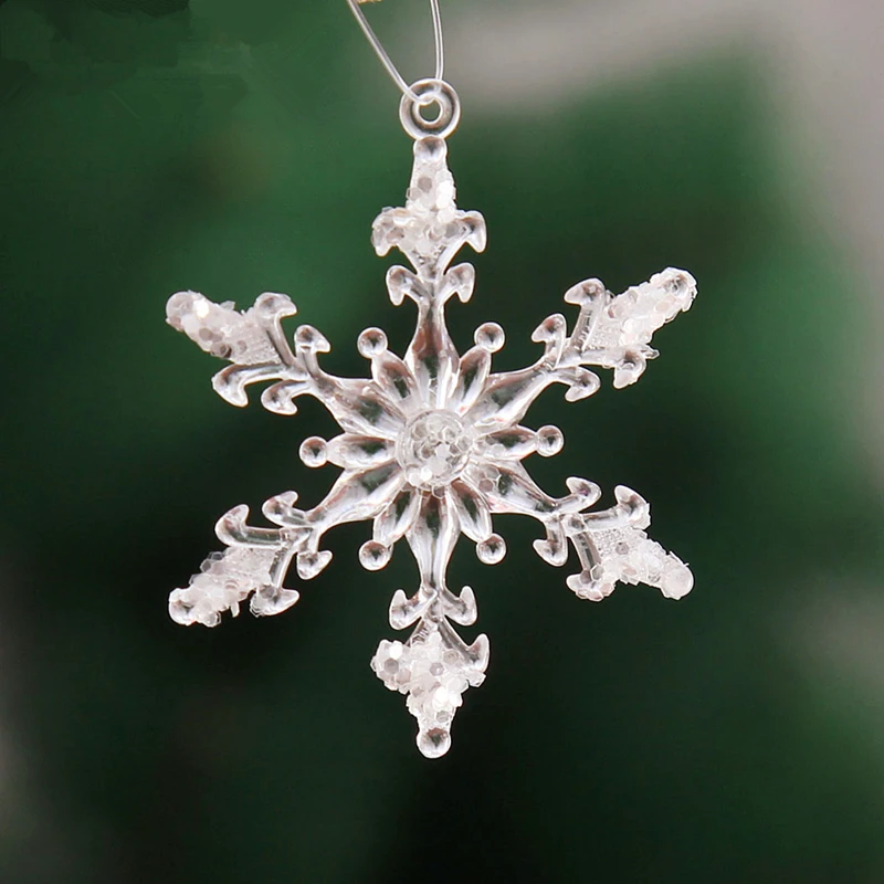 Weight 8G the length 4.5CM in total 6 PCS Christmas transparent sticky snowflakes Acrylic christmas tree hanging decorations
Weight 8G the length 4.5CM in total 6 PCS Christmas transparent sticky snowflakes Acrylic christmas tree hanging decorations