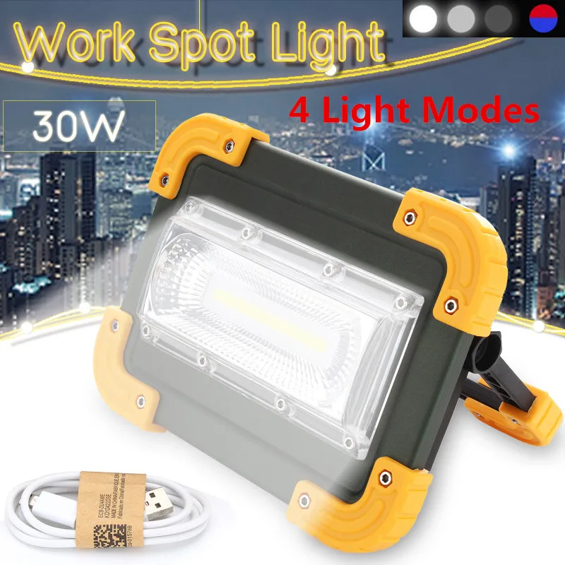 30W Portable USB LED Camping Light Rechargeable COB LED Flood Light Outdoor Work Spot Light Fishing Hiking Camping
30W Portable USB LED Camping Light Rechargeable COB LED Flood Light Outdoor Work Spot Light Fishing Hiking Camping