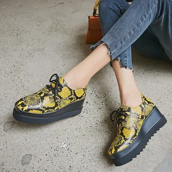 MLJUESE 2020 fashion sneakers cow leather snake strip casual shoes autumn spring Dad sneakers Vulcanize Shoes wedges sneakers
MLJUESE 2020 fashion sneakers cow leather snake strip casual shoes autumn spring Dad sneakers Vulcanize Shoes wedges sneakers