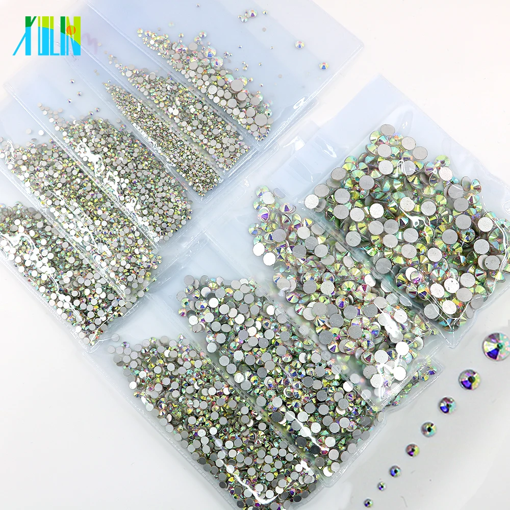 SS3-SS40 Glitter rhinestones for Nails art Crystal AB Clear Glass Stones 3D nail design Decoration Flatback nonhotfix rhinestone
SS3-SS40 Glitter rhinestones for Nails art Crystal AB Clear Glass Stones 3D nail design Decoration Flatback nonhotfix rhinestone