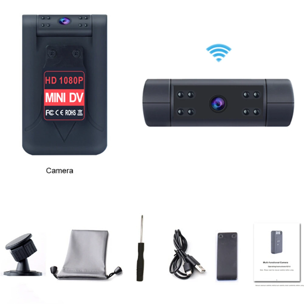 Mini Camera 4K Full HD 1080P Home Security IR Night Vision Wireless Video Camcorder Motion Detection Portable Micro Camera
Mini Camera 4K Full HD 1080P Home Security IR Night Vision Wireless Video Camcorder Motion Detection Portable Micro Camera