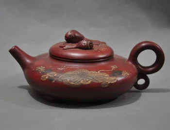 Christmas China Yixing zisha pottery Fish Hand-painted Flower teapot tea set pot Tea maker Halloween
Christmas China Yixing zisha pottery Fish Hand-painted Flower teapot tea set pot Tea maker Halloween