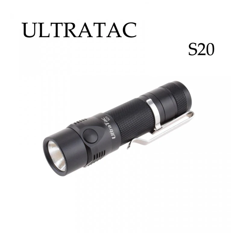 UltraTac S20 CREE XP-L 1100 Lumens 4-Mode Rechargeable Pocket EDC Flashlight (1 x 18650)
UltraTac S20 CREE XP-L 1100 Lumens 4-Mode Rechargeable Pocket EDC Flashlight (1 x 18650)
