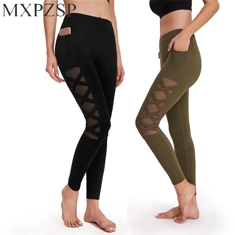 Womens Mesh Yoga Pants with Side Pockets Workout Running Leggings for Gym Fitness Exercise Training Hollow Out Sport Leggings XL
Womens Mesh Yoga Pants with Side Pockets Workout Running Leggings for Gym Fitness Exercise Training Hollow Out Sport Leggings XL