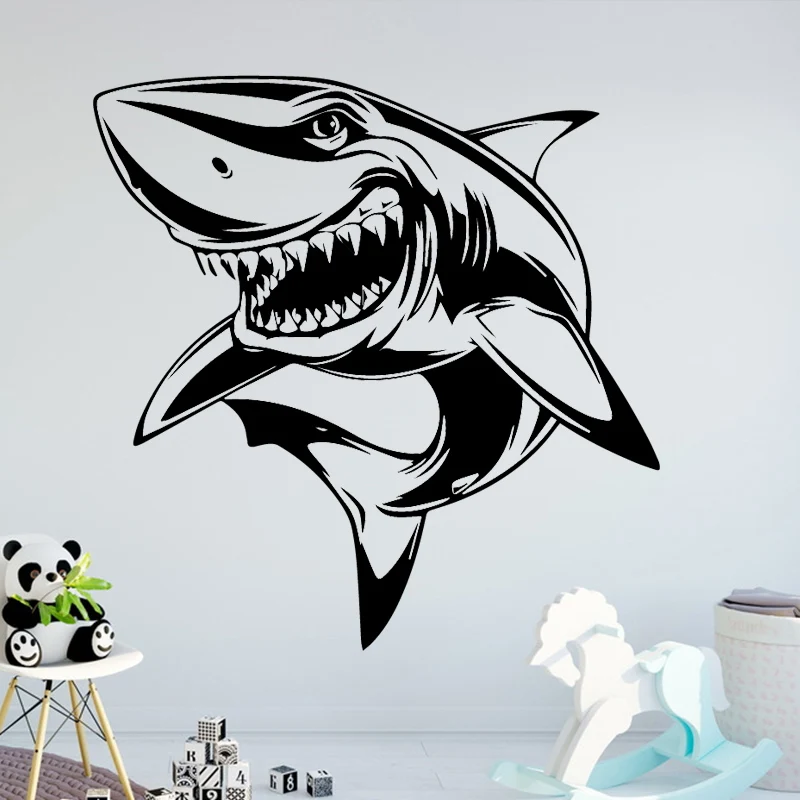 Fierce Sharke Wall Sticker Wallpaper for Kids Living Room Bedroom Room Decoration Accessories Vinyl DIY Removable Wall Decals
Fierce Sharke Wall Sticker Wallpaper for Kids Living Room Bedroom Room Decoration Accessories Vinyl DIY Removable Wall Decals
