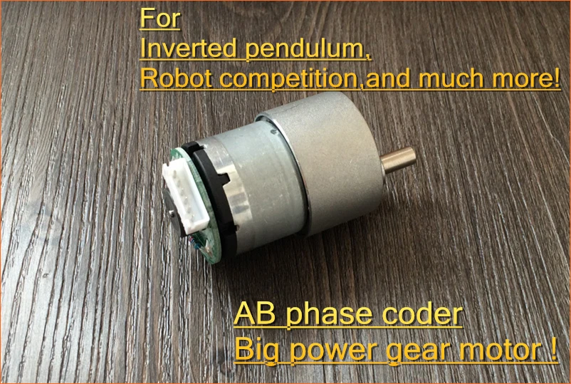 GOOD! 12V DC full metal gear motor with encoder,Inverted pendulum upright 1:10/30/20/60 AB phase Big power high torque!
GOOD! 12V DC full metal gear motor with encoder,Inverted pendulum upright 1:10/30/20/60 AB phase Big power high torque!