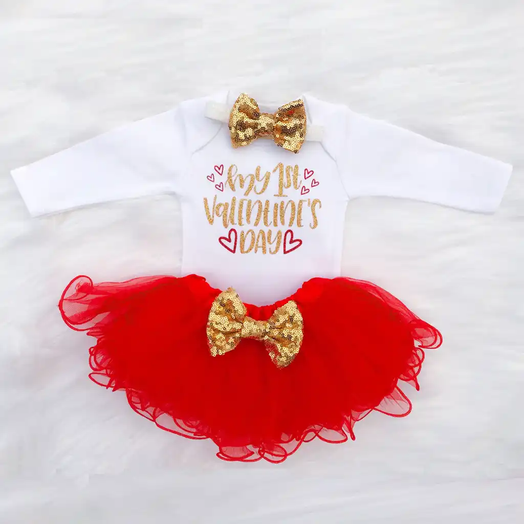 i am the valentines day gift baby boys girls soft romper casual