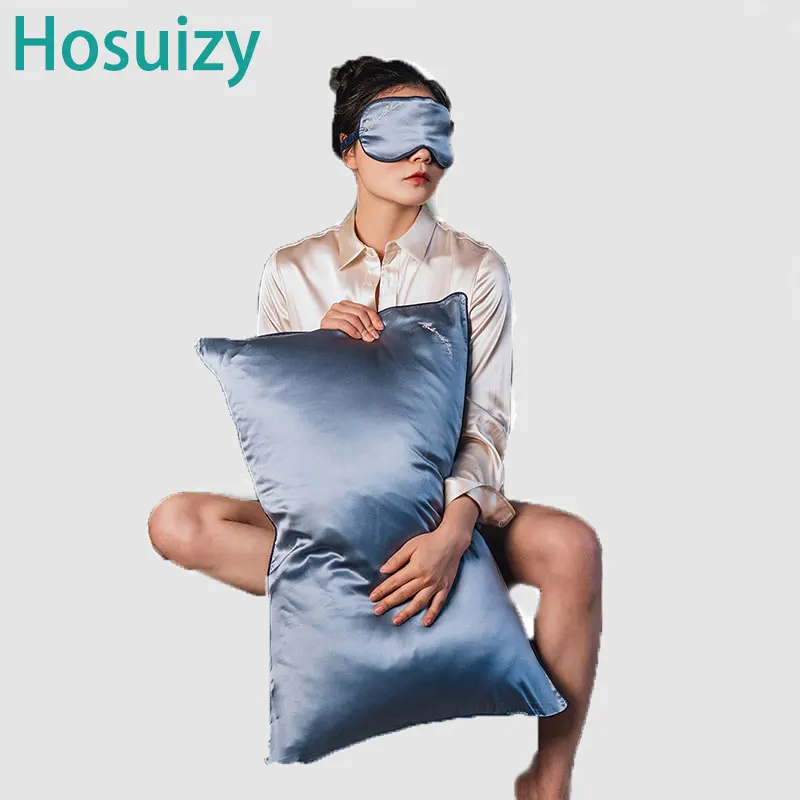 Natural Silk Pillowcase 19 Momme Plain Embroidered Style Solid Purple Blue Pink 47*74cm Home Bedroom Pillow Covers No Zipper
Natural Silk Pillowcase 19 Momme Plain Embroidered Style Solid Purple Blue Pink 47*74cm Home Bedroom Pillow Covers No Zipper