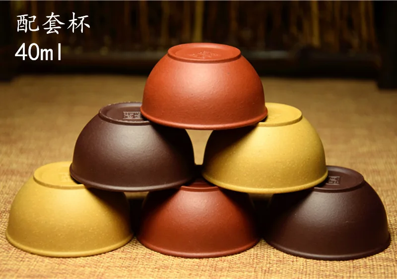 6pcs Suits Factory direct matching tea cups 40ml Yixing China Purple Clay tea small mouth cups Free Shipping
6pcs Suits Factory direct matching tea cups 40ml Yixing China Purple Clay tea small mouth cups Free Shipping
