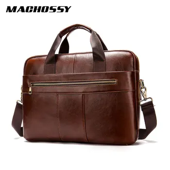 Top Quality Men's Briefcase Bag Men Genuine Leather Laptop Bag Business Tote for Document Office Portable Laptop Shoulder bag
Top Quality Men's Briefcase Bag Men Genuine Leather Laptop Bag Business Tote for Document Office Portable Laptop Shoulder bag