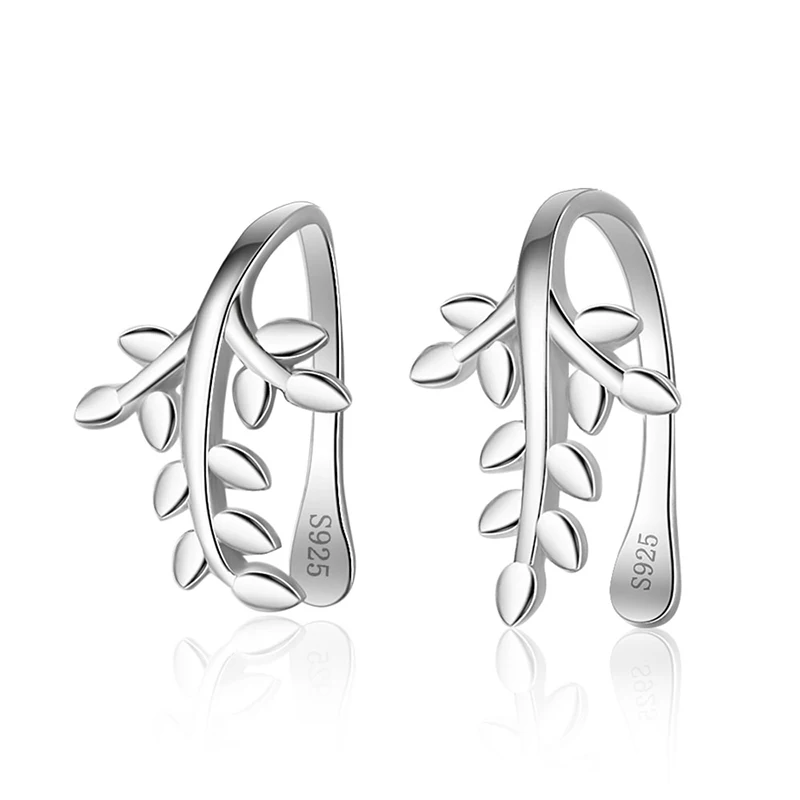 Simple Style 925 Sterling Silver Ear Cuff Earrings for Women Female Cute No Pierced Leaves Ear Clip on Earrings Jewelry Brincos
Simple Style 925 Sterling Silver Ear Cuff Earrings for Women Female Cute No Pierced Leaves Ear Clip on Earrings Jewelry Brincos