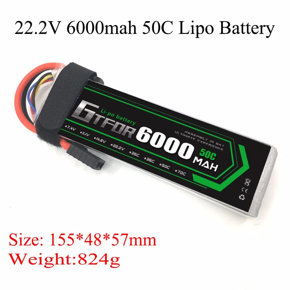 DXF RC Lipo Bateria 22.2V 6000mAh 6S 35C Max60C 22.2V RC LiPo Battery AKKU For Airplane Helicopter Drone Car Truck
DXF RC Lipo Bateria 22.2V 6000mAh 6S 35C Max60C 22.2V RC LiPo Battery AKKU For Airplane Helicopter Drone Car Truck