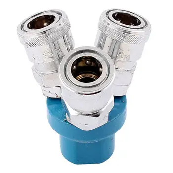 1/4BSP Female to Nitto Style 3 Way Quick Connect Splitter Pneumatic Air Fitting
1/4BSP Female to Nitto Style 3 Way Quick Connect Splitter Pneumatic Air Fitting