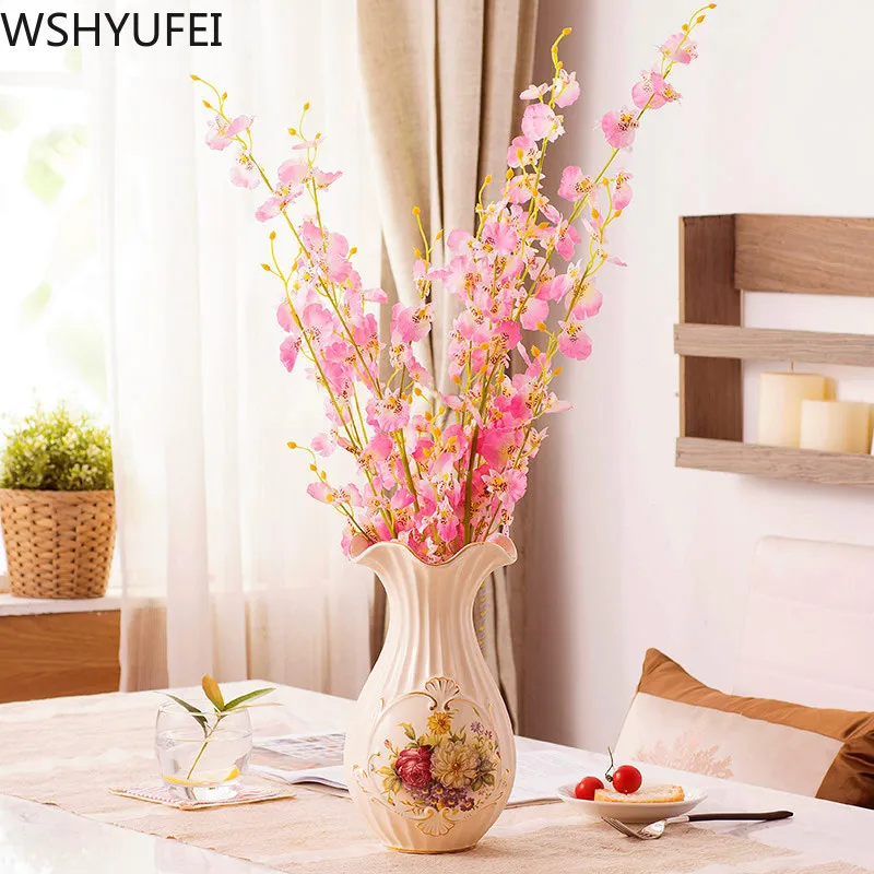 European creative ceramic vase Living room flower arrangement hydroponic plant TV cabinet fashion home craft decoration WSHYUFEI
European creative ceramic vase Living room flower arrangement hydroponic plant TV cabinet fashion home craft decoration WSHYUFEI