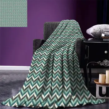 Turquoise Throw Blanket Wavy Lines with Abstract Chevron Pattern Herringbone Stripes Retro Zigzag Image mechanical wash Blanket
Turquoise Throw Blanket Wavy Lines with Abstract Chevron Pattern Herringbone Stripes Retro Zigzag Image mechanical wash Blanket