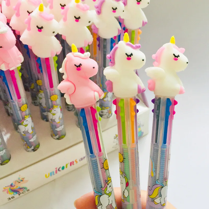 24 pcs/lot Pink White Unicorn 6 Colors Ballpoint Pen School Office Supply Writing Supply Gift Stationery Papelaria Escolar
24 pcs/lot Pink White Unicorn 6 Colors Ballpoint Pen School Office Supply Writing Supply Gift Stationery Papelaria Escolar