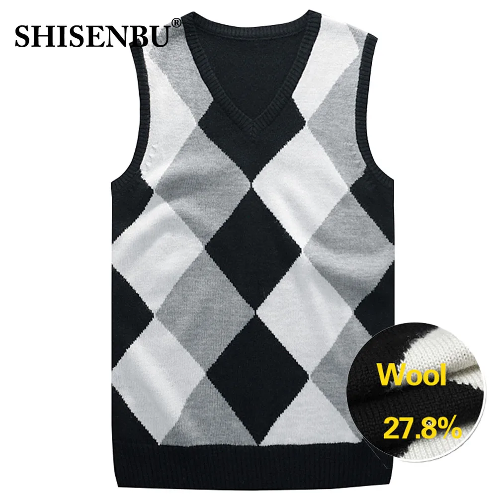winter Geometric patterns Sweater Vest Men Wool Pullover Brand V-Neck Mens Sleeveless Business vests Male Knitted Cashmere 2019
winter Geometric patterns Sweater Vest Men Wool Pullover Brand V-Neck Mens Sleeveless Business vests Male Knitted Cashmere 2019