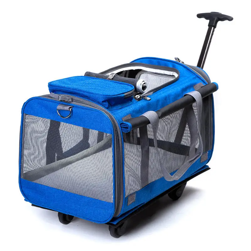 Foldable Big Dog Cat Breathable Rolling Luggage Oxford Suitcase Wheel Moving Kennel Carry on Trolley Pets Travel Bag on wheel
Foldable Big Dog Cat Breathable Rolling Luggage Oxford Suitcase Wheel Moving Kennel Carry on Trolley Pets Travel Bag on wheel