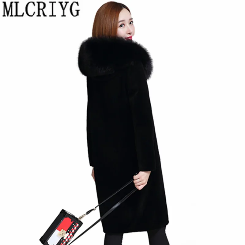 Winter Jacket Women Real Wool Fur Coat Female 2019 Long Sheep Shearing Coats Natural Fox Fur Collar Hooded Plus Size 6XL YQ297
Winter Jacket Women Real Wool Fur Coat Female 2019 Long Sheep Shearing Coats Natural Fox Fur Collar Hooded Plus Size 6XL YQ297