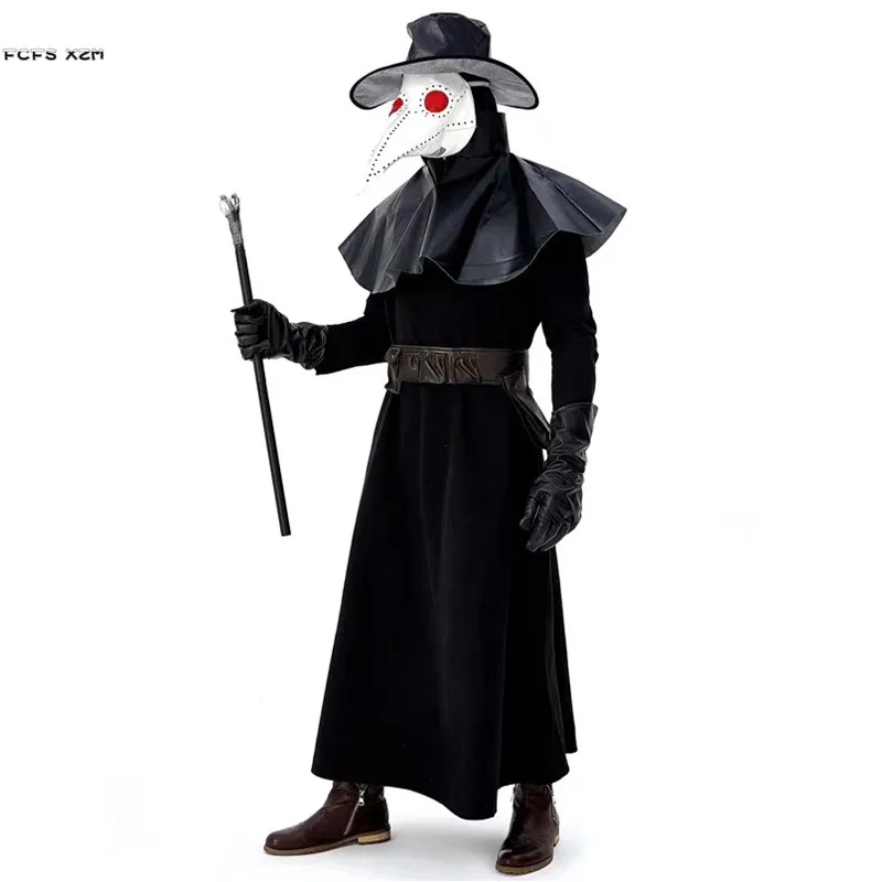 M-XL Men Black Wizard Doctor Schnabel Cosplay Halloween Plague Doctor Costume Carnival Purim Nightclub Bar Role Play party dress
M-XL Men Black Wizard Doctor Schnabel Cosplay Halloween Plague Doctor Costume Carnival Purim Nightclub Bar Role Play party dress
