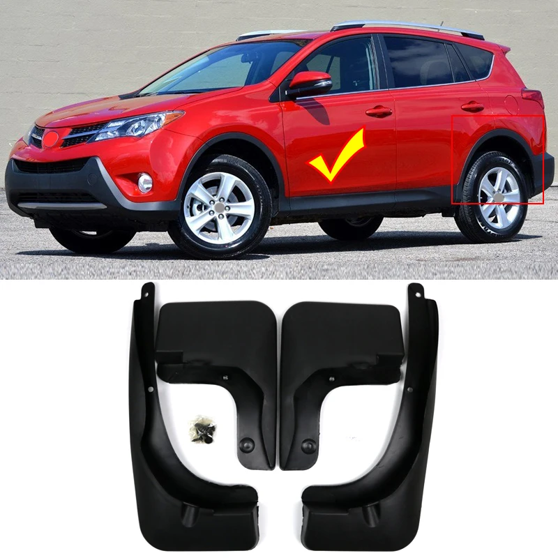 Set Molded Car Mud Flaps For Toyota RAV4 2013 2014 2015 Mudflaps Splash Guards Mud Flap Mudguards Fender Accessories XA40
Set Molded Car Mud Flaps For Toyota RAV4 2013 2014 2015 Mudflaps Splash Guards Mud Flap Mudguards Fender Accessories XA40