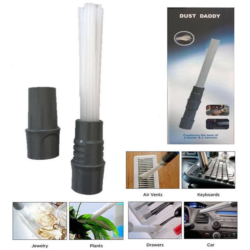 Multi-functional Dust Daddy Brush Cleaner Dirt Remover Portable Universal Vacuum Attachment Tools
Multi-functional Dust Daddy Brush Cleaner Dirt Remover Portable Universal Vacuum Attachment Tools